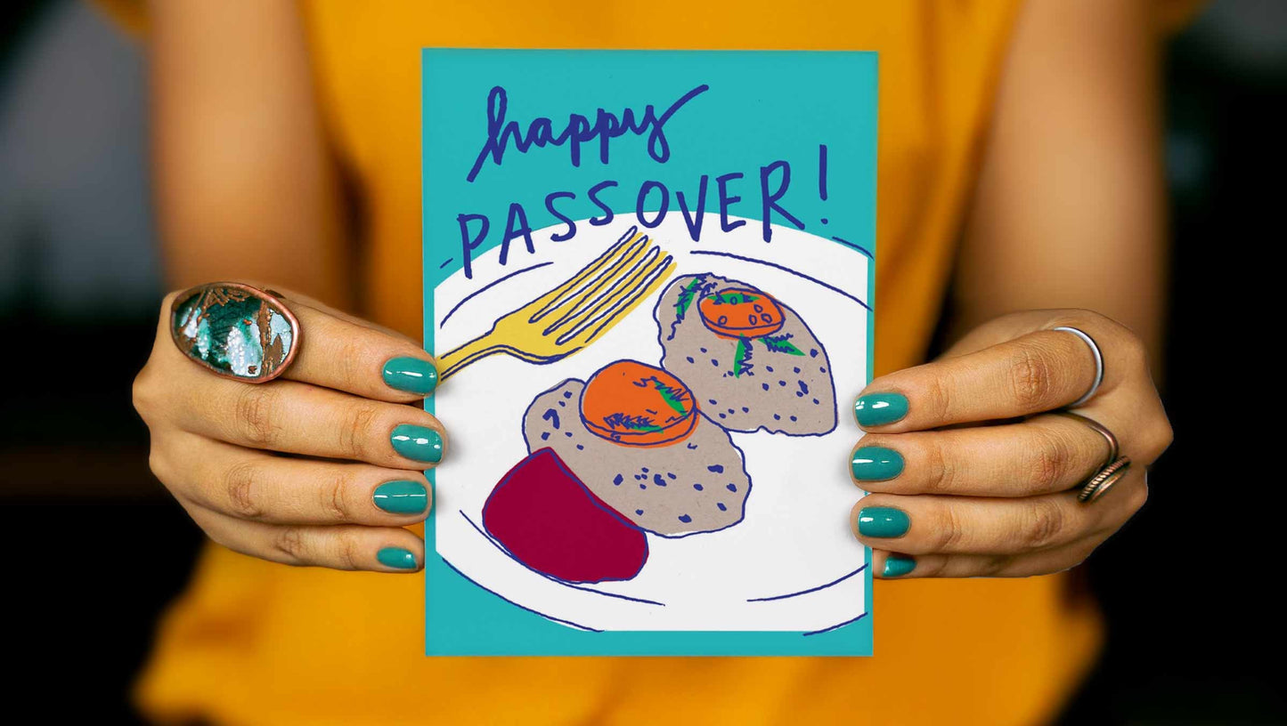 Gefilte Fish Passover Greeting Card