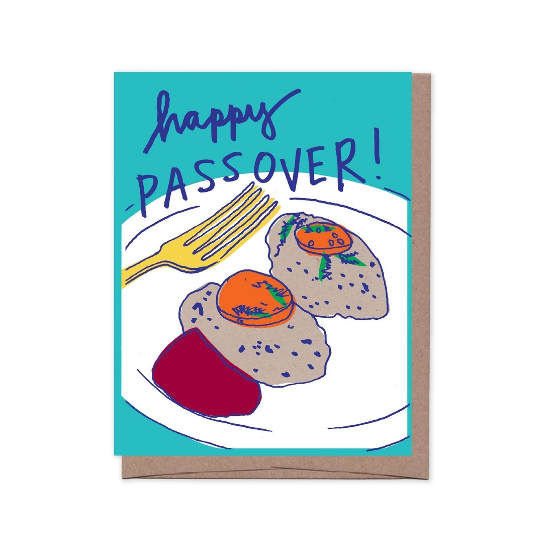 Gefilte Fish Passover Greeting Card