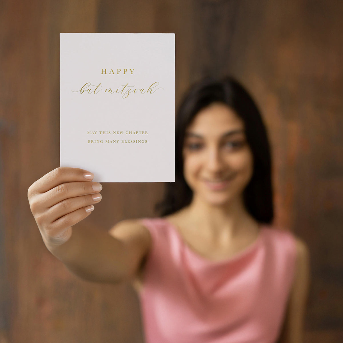 Classic Bat Mitzvah Greeting Card