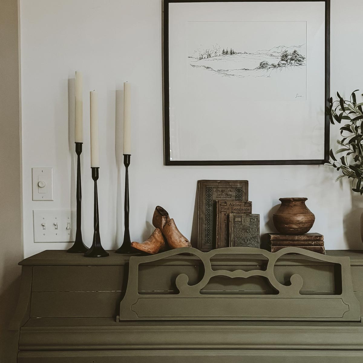 Cast Iron Taper Candle Holder Set