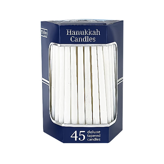 White Hanukkah Candles