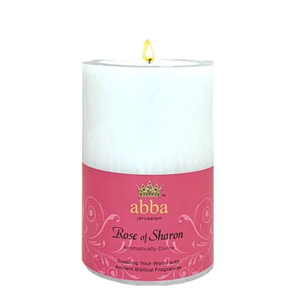 Rose of Sharon Pillar Candle