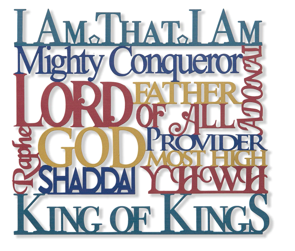 Names of God Steel Cut Out Wall Art