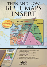 Then and Now Bible Maps Inserts