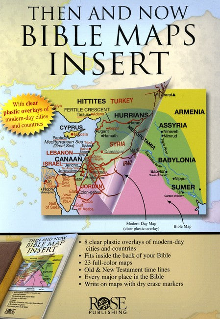 Then and Now Bible Maps Inserts