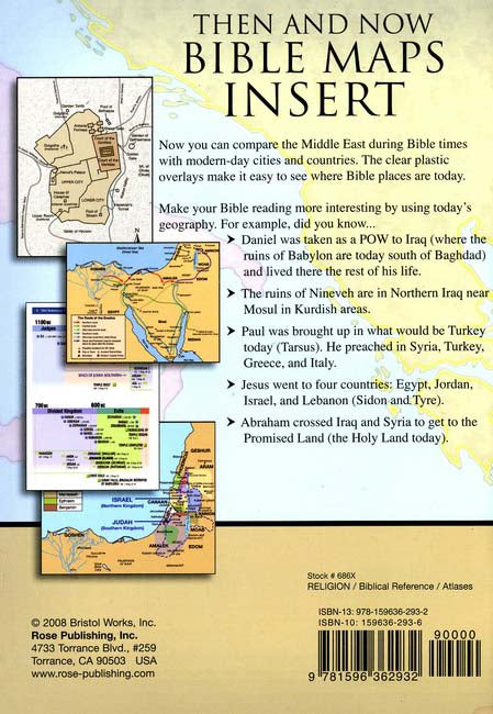 Then and Now Bible Maps Inserts