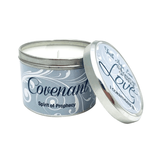 Covenant Scripture Tin Candle