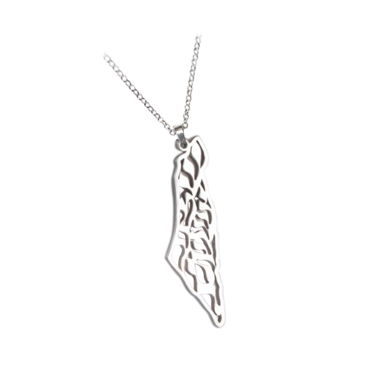 Map of Israel Necklace