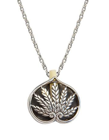 Ruth Scroll Pendant Necklace
