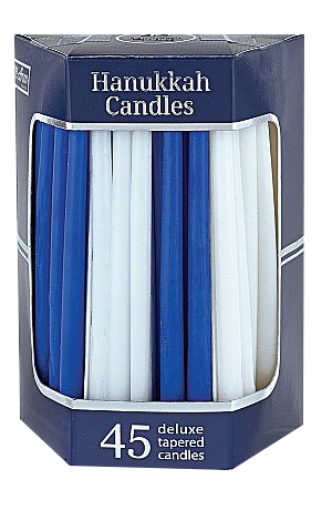Blue & White Hanukkah Candles